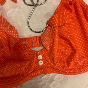 Freya underwire halter bikini top polka dot - 32F